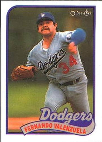 #150 Fernando Valenzuela - Los Angeles Dodgers - 1989 O-Pee-Chee Baseball
