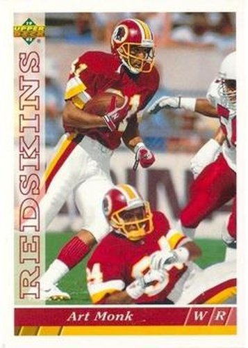 #150 Art Monk - Washington Redskins - 1993 Upper Deck Football