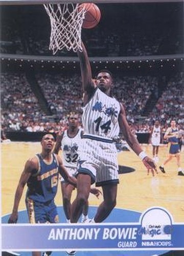 #150 Anthony Bowie - Orlando Magic - 1994-95 Hoops Basketball