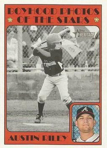#150 Austin Riley - Atlanta Braves - 2021 Topps Heritage Baseball