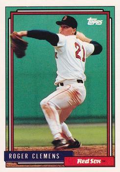 #150 Roger Clemens - Boston Red Sox - 1992 Topps Baseball