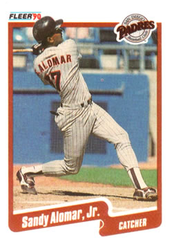 #150 Sandy Alomar Jr. - San Diego Padres - 1990 Fleer USA Baseball
