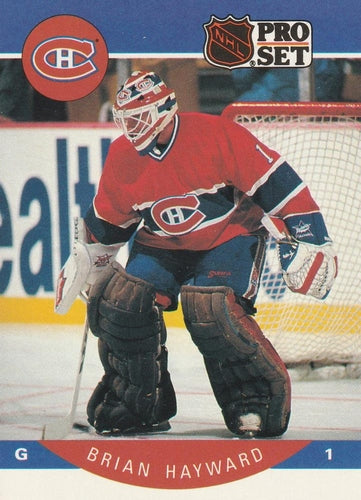 #150 Brian Hayward - Montreal Canadiens - 1990-91 Pro Set Hockey