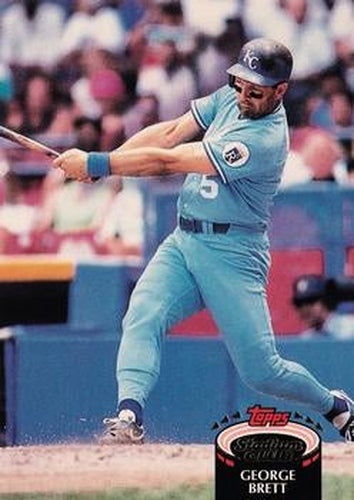 #150 George Brett - Kansas City Royals - 1992 Stadium Club Baseball
