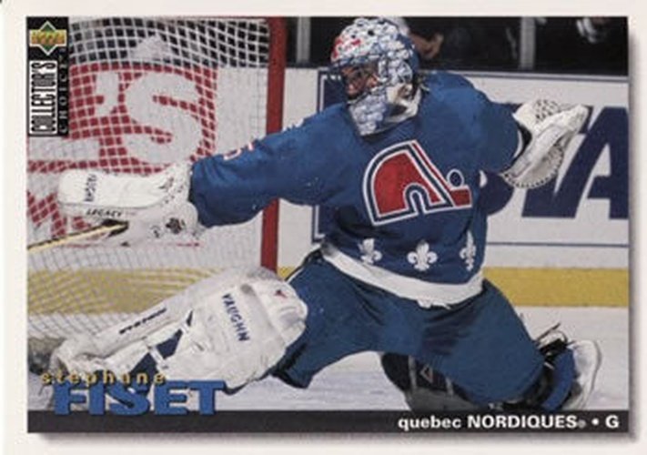 #150 Stephane Fiset - Quebec Nordiques - 1995-96 Collector's Choice Hockey