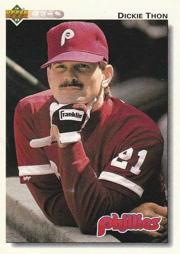 #150 Dickie Thon - Philadelphia Phillies - 1992 Upper Deck Baseball
