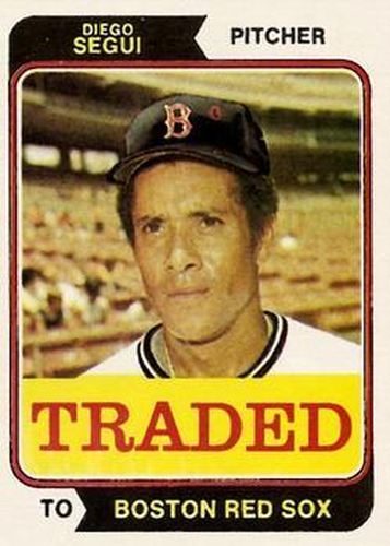 #151T Diego Segui - Boston Red Sox - 1974 Topps - Traded Baseball