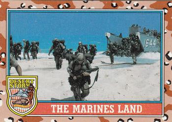 #151 The Marines Land - 1991 Topps Desert Storm