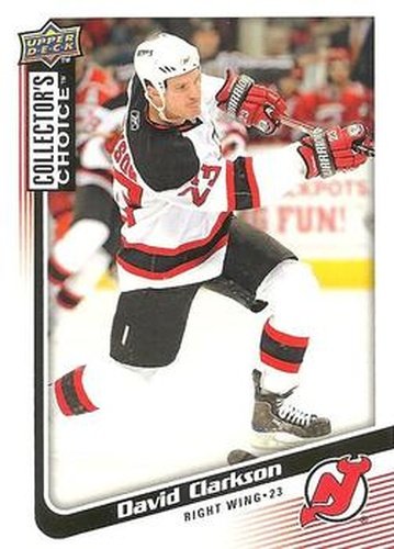 #151 David Clarkson - New Jersey Devils - 2009-10 Collector's Choice Hockey