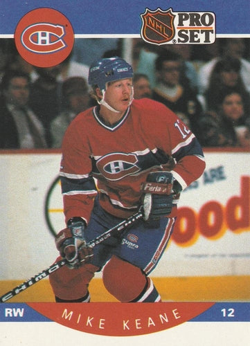 #151 Mike Keane - Montreal Canadiens - 1990-91 Pro Set Hockey