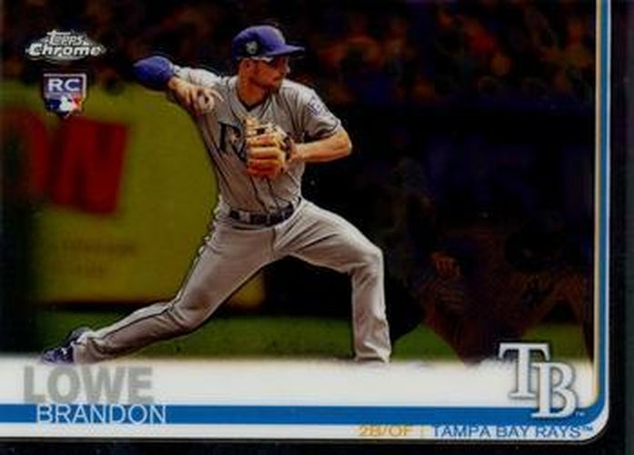 #151 Brandon Lowe - Tampa Bay Rays - 2019 Topps Chrome Baseball