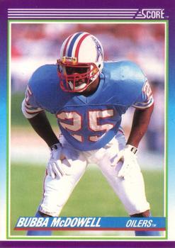 Bubba McDowell Houston Oilers Football Cards