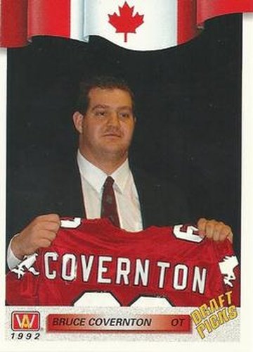 #152 Bruce Covernton - Calgary Stampeders - 1992 All World CFL Football