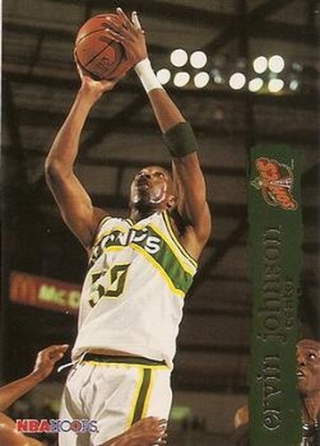 #152 Ervin Johnson - Seattle SuperSonics - 1995-96 Hoops Basketball