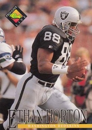 #152 Ethan Horton - Washington Redskins - 1994 Pro Line Live Football