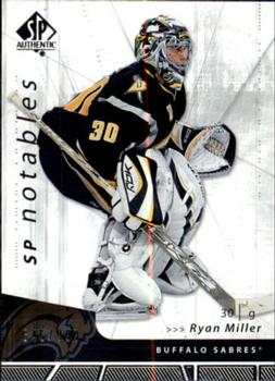 #152 Ryan Miller - Buffalo Sabres - 2006-07 SP Authentic Hockey
