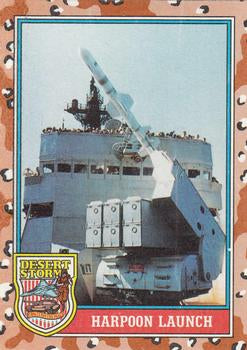 #152 Harpoon Launch - 1991 Topps Desert Storm