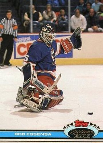#152 Bob Essensa - Winnipeg Jets - 1991-92 Stadium Club Hockey