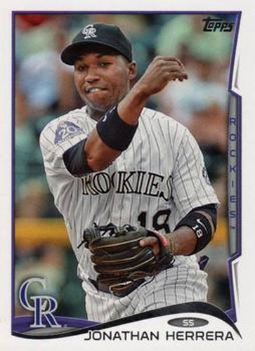 #152 Jonathan Herrera - Colorado Rockies - 2014 Topps Baseball