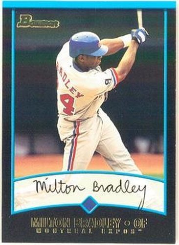 #152 Milton Bradley - Montreal Expos - 2001 Bowman Baseball