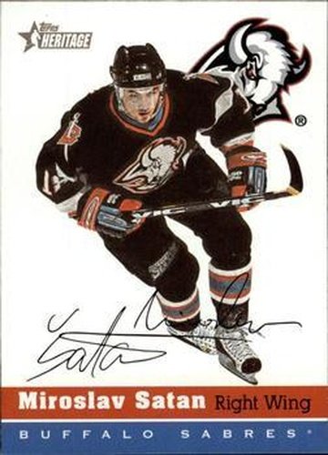 #152 Miroslav Satan - Buffalo Sabres - 2000-01 Topps Heritage Hockey