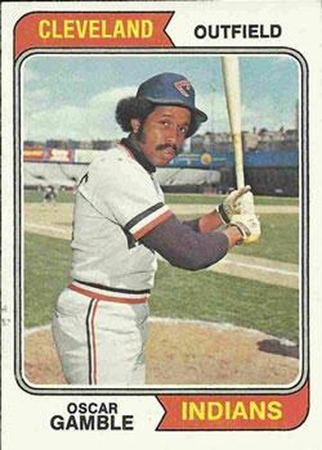 #152 Oscar Gamble - Cleveland Indians - 1974 Topps Baseball