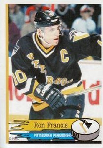 #152 Ron Francis - Pittsburgh Penguins - 1995-96 Panini Hockey Stickers