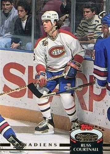 #152 Russ Courtnall - Montreal Canadiens - 1992-93 Stadium Club Hockey