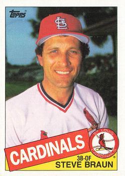 #152 Steve Braun - St. Louis Cardinals - 1985 Topps Baseball