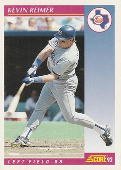 #152 Kevin Reimer - Texas Rangers - 1992 Score Baseball