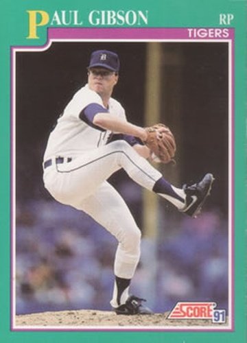 #152 Paul Gibson - Detroit Tigers - 1991 Score Baseball