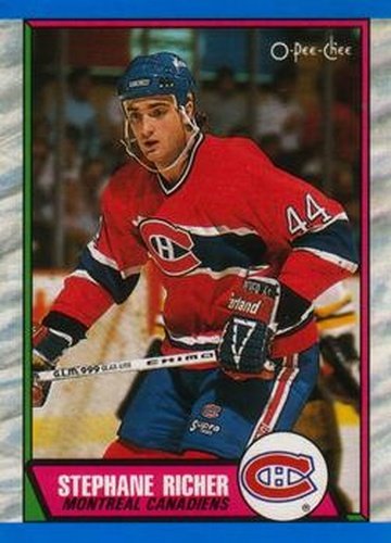 #153 Stephane Richer - Montreal Canadiens - 1989-90 O-Pee-Chee Hockey