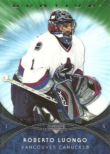 #153 Roberto Luongo - Roberto Luongo - 2007-08 Upper Deck Ovation Hockey