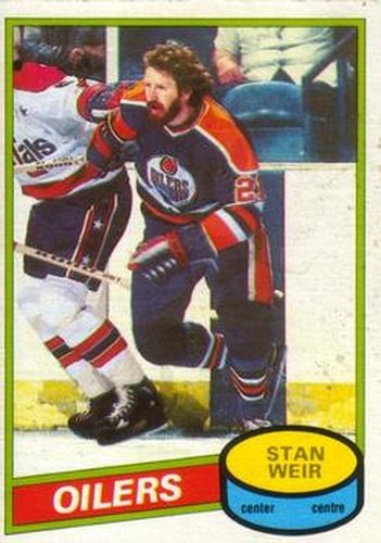 #153 Stan Weir - Edmonton Oilers - 1980-81 O-Pee-Chee Hockey