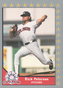#153 Rick Peterson - Bradenton Explorers - 1990 Pacific Senior League Baseball