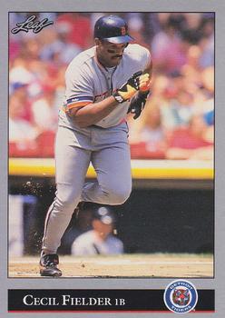 #153 Cecil Fielder - Detroit Tigers - 1992 Leaf Baseball