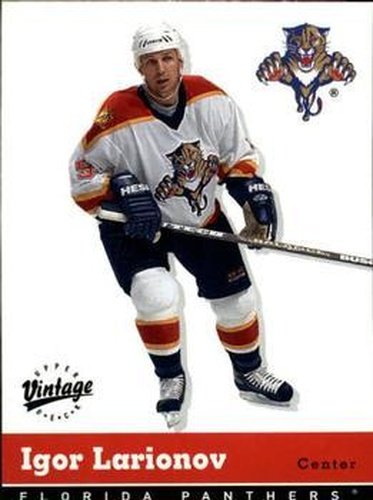#153 Igor Larionov - Florida Panthers - 2000-01 Upper Deck Vintage Hockey