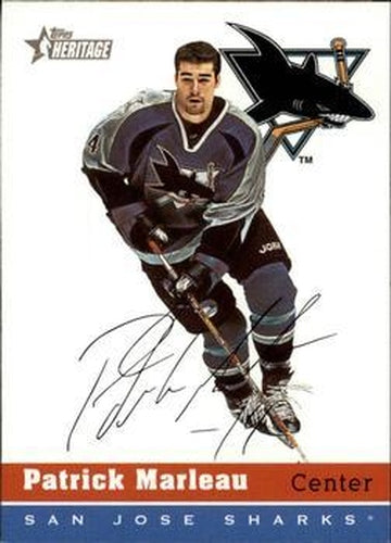#153 Patrick Marleau - San Jose Sharks - 2000-01 Topps Heritage Hockey