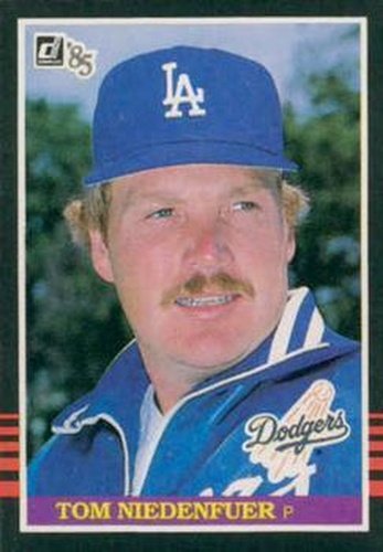 #153 Tom Niedenfuer - Los Angeles Dodgers - 1985 Donruss Baseball
