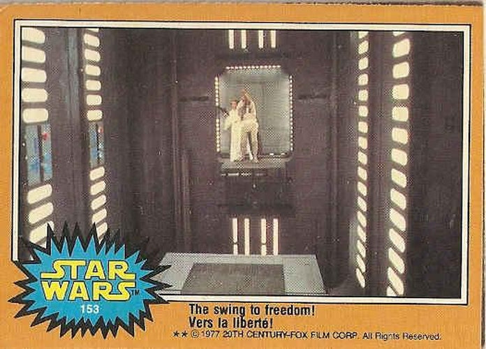#153 The swing to freedom! - 1977 O-Pee-Chee Star Wars