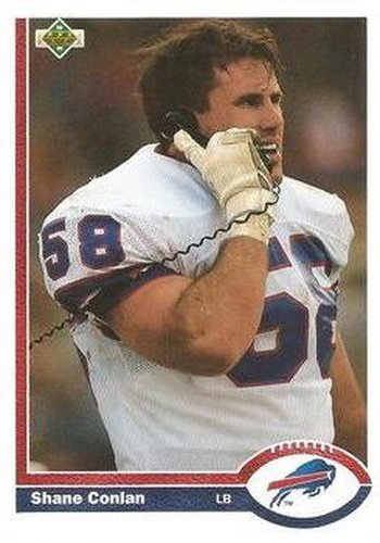 #153 Shane Conlan - Buffalo Bills - 1991 Upper Deck Football
