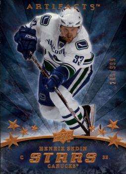 #153 Henrik Sedin - Vancouver Canucks - 2008-09 Upper Deck Artifacts Hockey