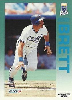 #154 George Brett - Kansas City Royals - 1992 Fleer Baseball