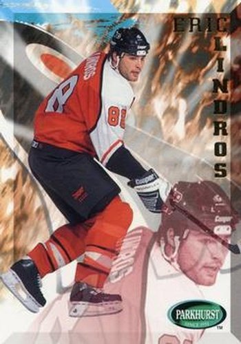#154 Eric Lindros - Philadelphia Flyers - 1995-96 Parkhurst International Hockey