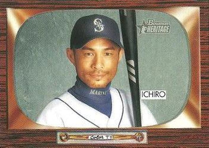 #154 Ichiro Suzuki - Seattle Mariners - 2004 Bowman Heritage Baseball