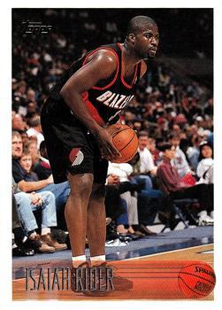 #154 Isaiah Rider - Portland Trail Blazers - 1996-97 Topps Basketball