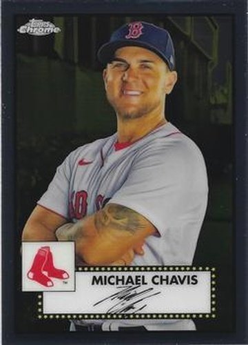 #154 Michael Chavis - Boston Red Sox - 2021 Topps Chrome Platinum Anniversary Baseball