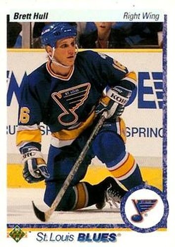 #154 Brett Hull - St. Louis Blues - 1990-91 Upper Deck Hockey