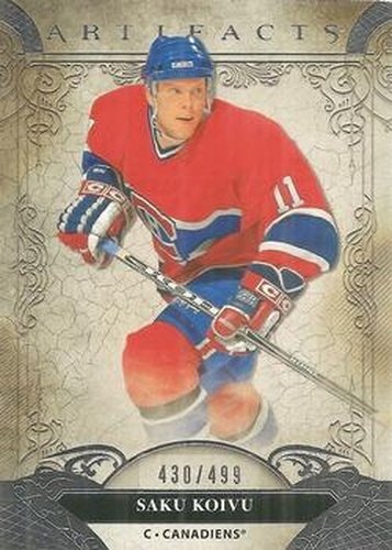 #154 Saku Koivu - Montreal Canadiens - 2020-21 Upper Deck Artifacts Hockey