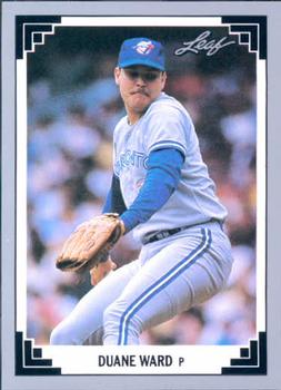 #154 Duane Ward - Toronto Blue Jays - 1991 Leaf Baseball